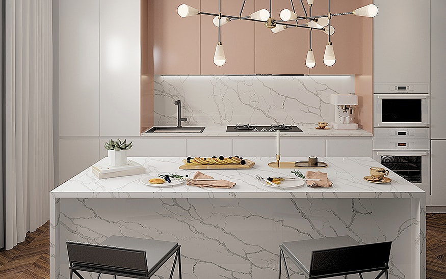 Quartz 6020 for Kitchen Countertops