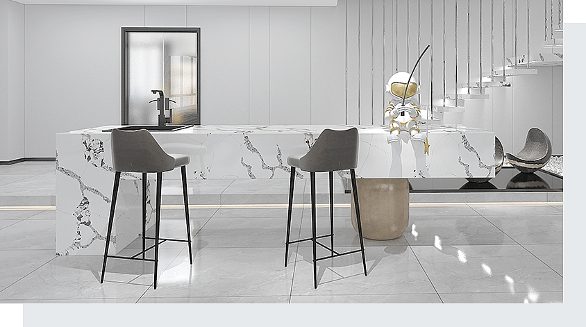 ¿Cuáles son los 5 tipos de cuarzo Calacatta ideales para oficinas modernas y con estilo? 1 Superficies de cuarzo PMC1607