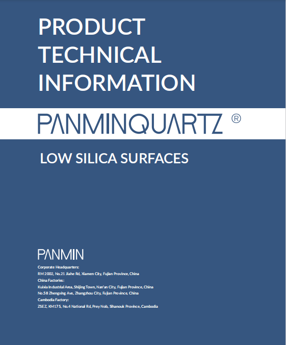 Información Técnica de Productos de Superficies Bajas en Sílice de PANMIN